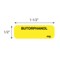 Nevs Label, Butorphanol mg 1/2" x 1-1/2" Yellow w/Black SANTW-0236 - alternate 2
